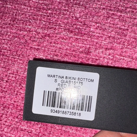 I.AM.GIA Red and Black Plaid Bikini NWT - Picture 3 of 3